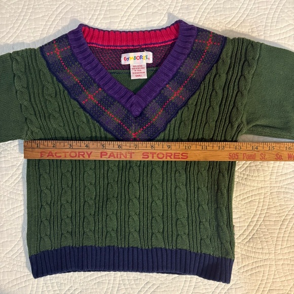 Rainbow Tag Gymboree Vintage V-Neck Sweater Small - Picture 6 of 9